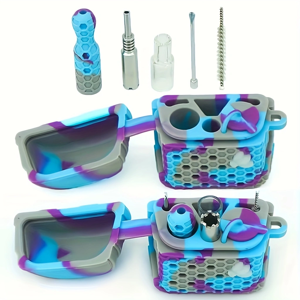 Portable Pipe 3 In 1 Silicone Smoking Set
