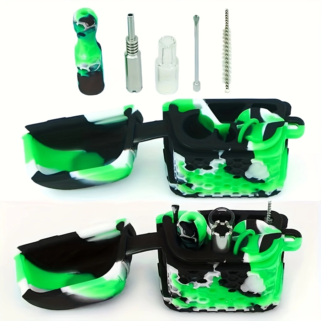 Portable Pipe 3 In 1 Silicone Smoking Set
