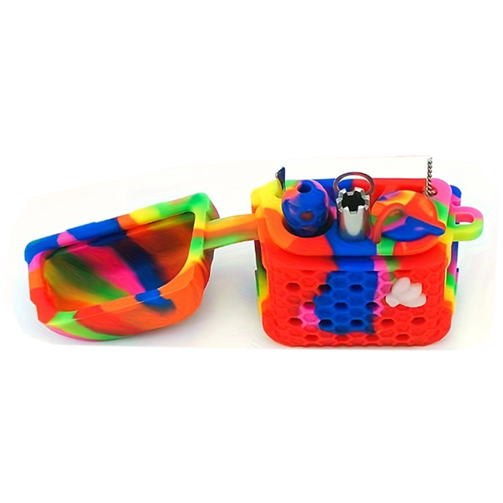 Portable Pipe 3 In 1 Silicone Smoking Set