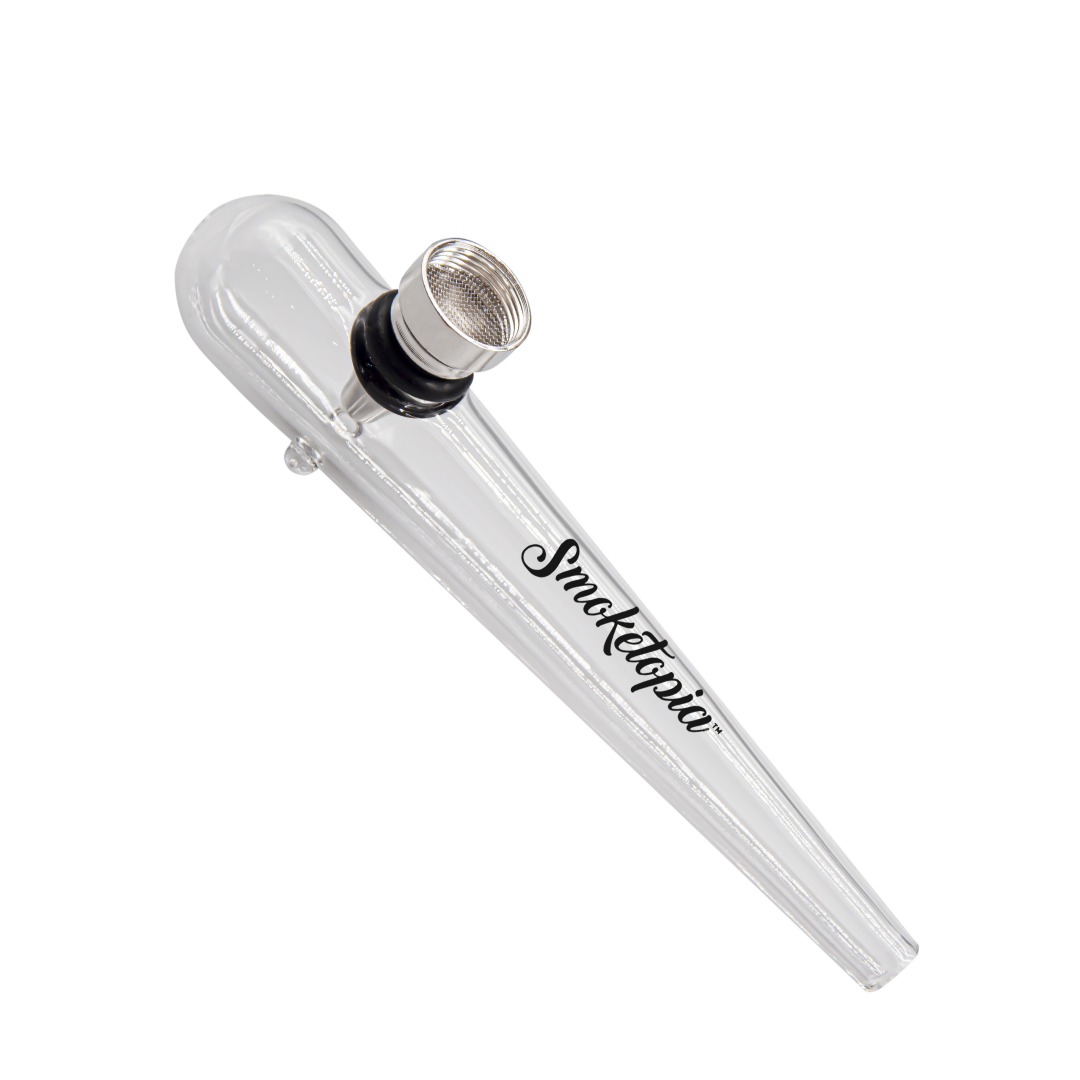 Glass Pipe 13.5CM Clear Smoking Pipe