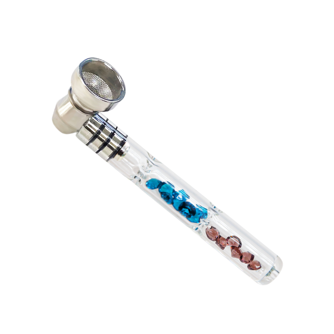 Glass Pipe with Double Diamond