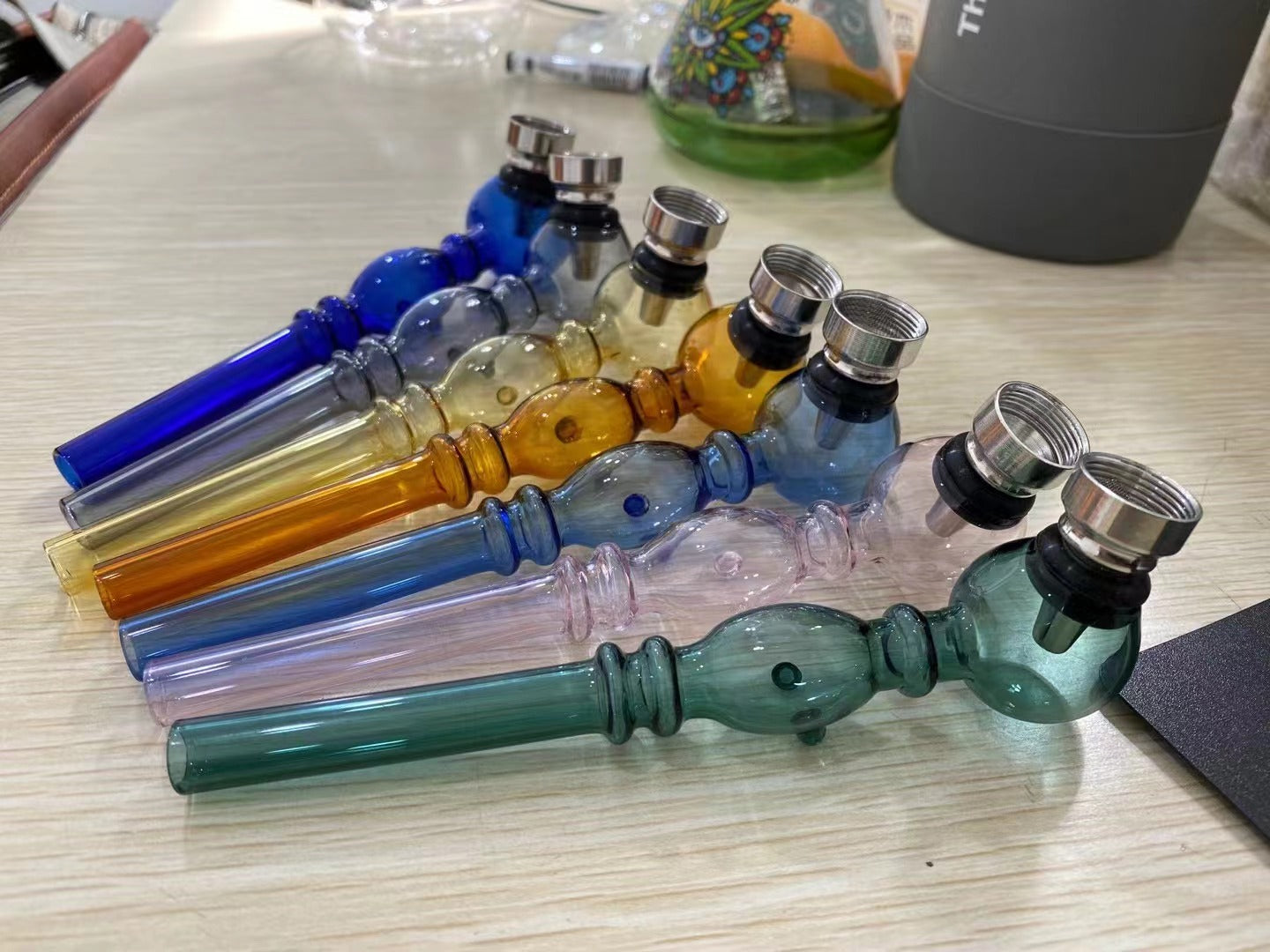 Glass Pipe 14CM Oil Burner Bubble