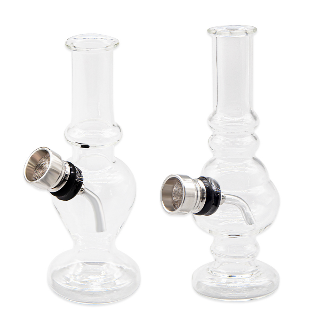 Mini Bong 12cm Clear Glass Bong Water Pipe
