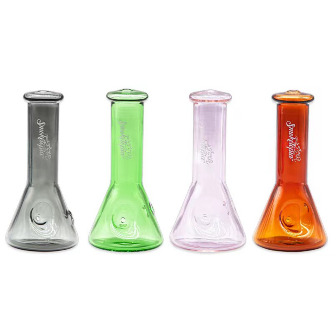 Glass Hookah Mixed Color Glass Bong Waterpipe 12CM