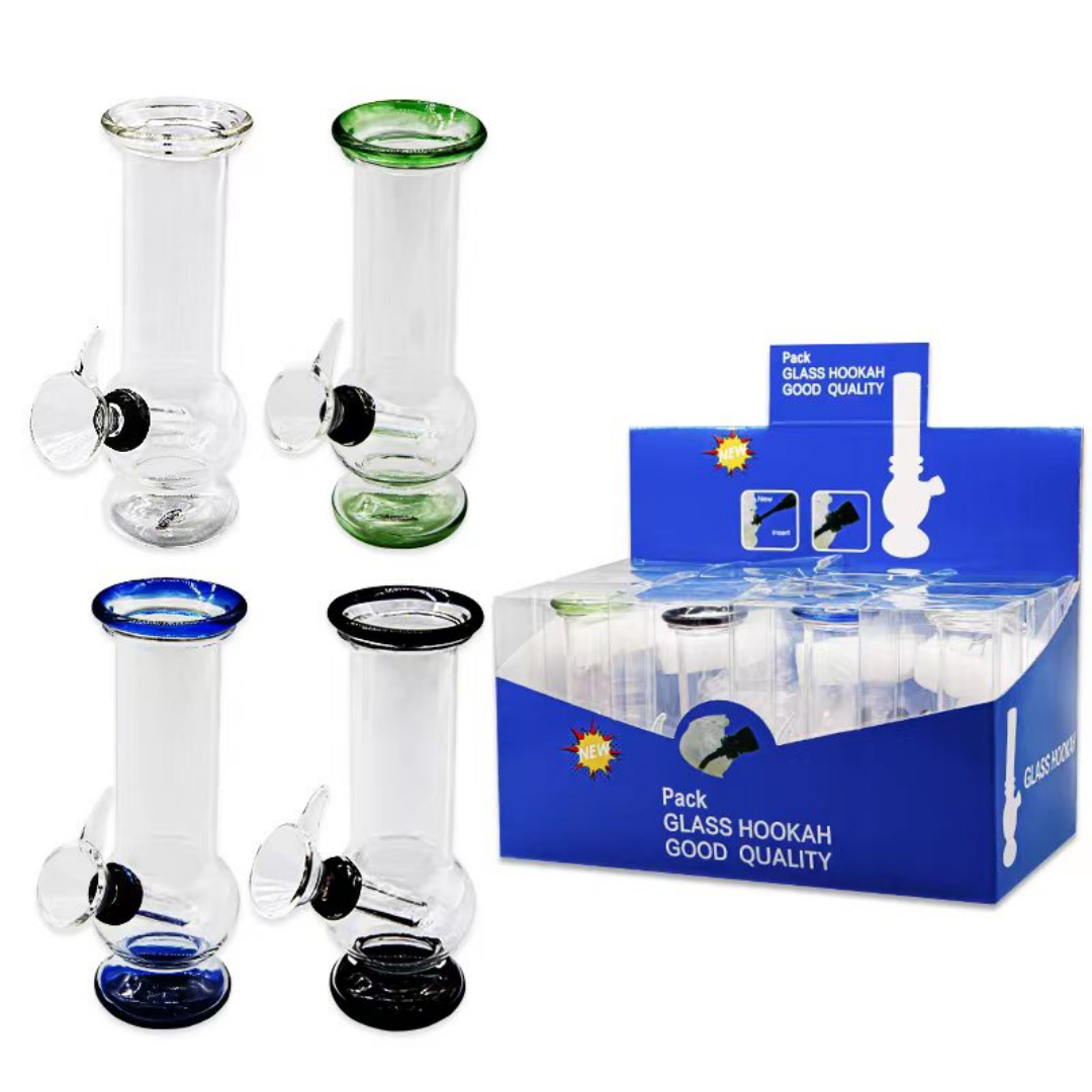 Mini Bong 12cm Glass Smoking Water Pipe