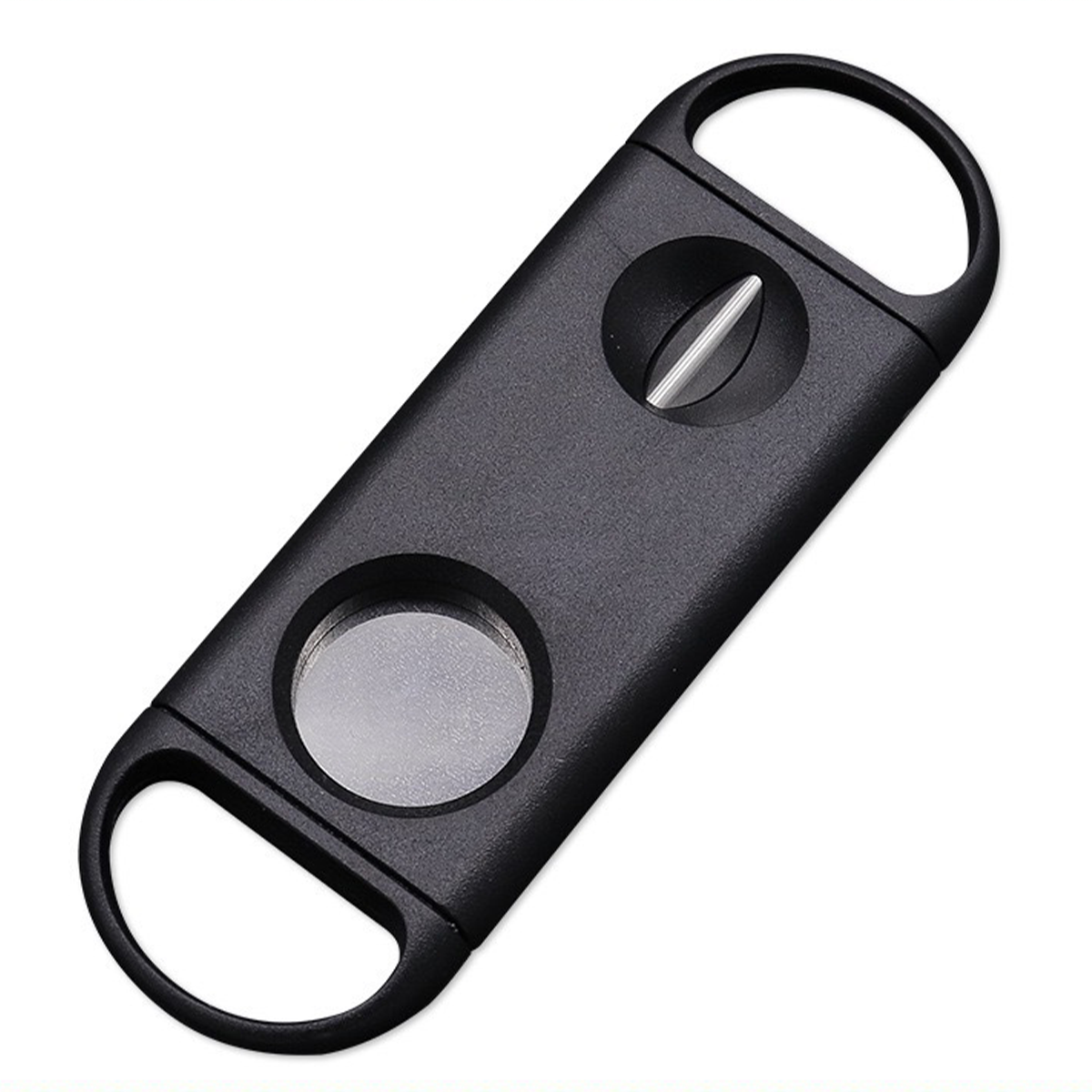 Plastic And Stainless Steel V-Shaped Double-Edged Cigar Cutter