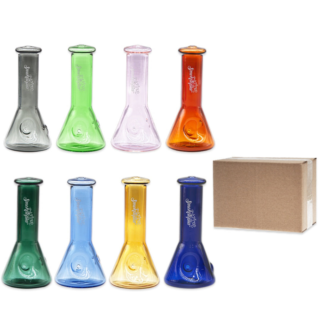 Glass Hookah Mixed Color Glass Bong Waterpipe 12CM