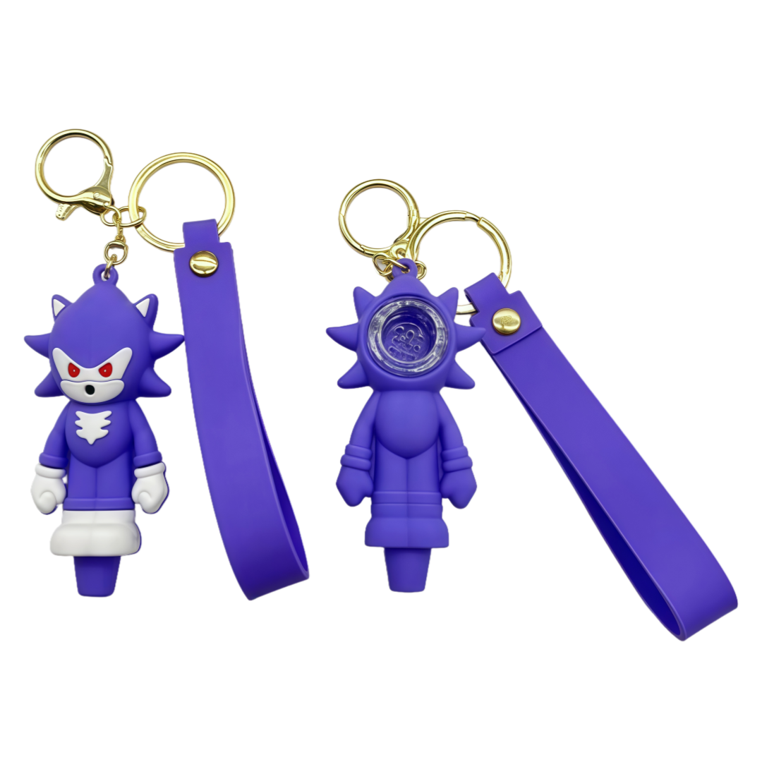 Silicone Keychain With Pipe 2 in 1
