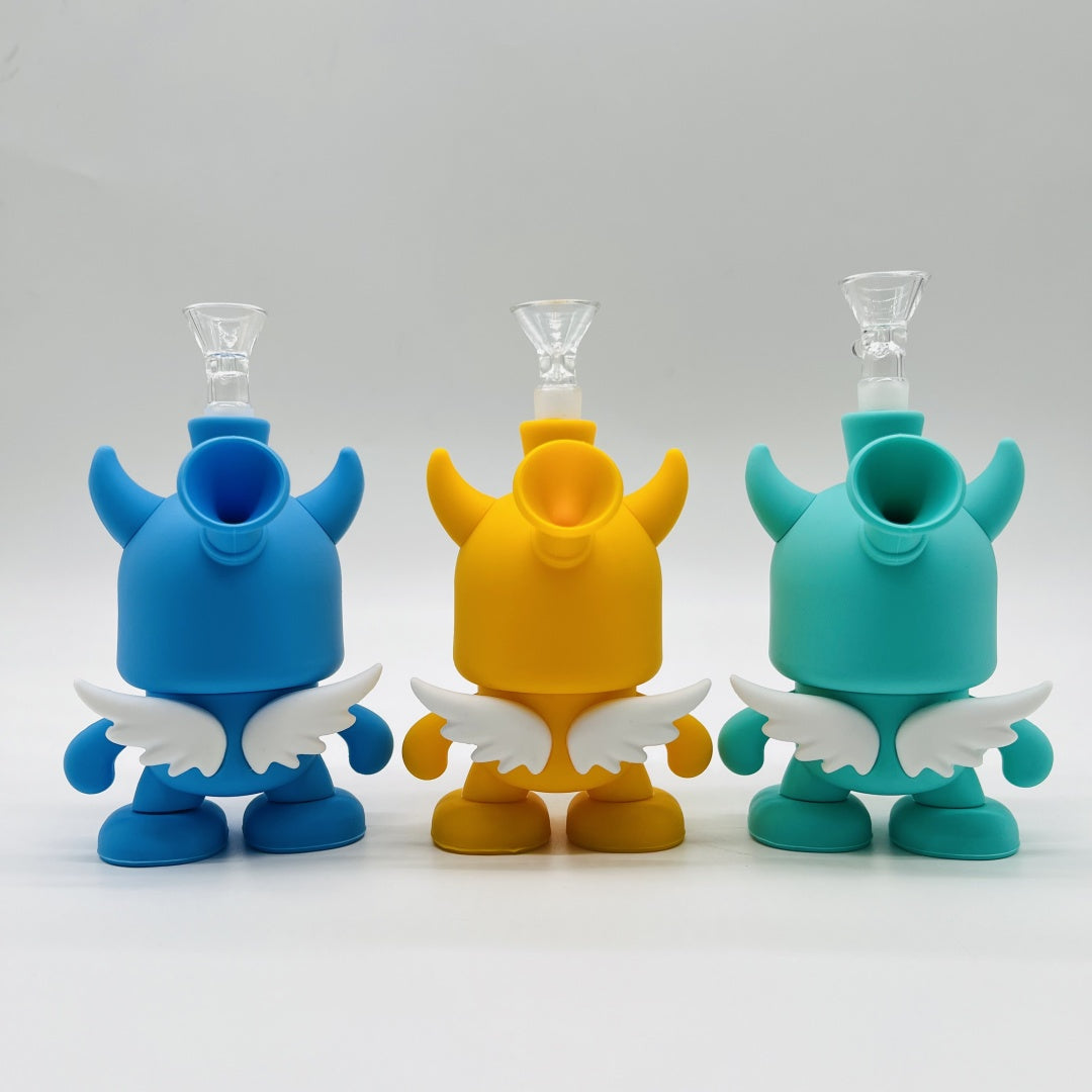 Piggy Angel Silicone Bong