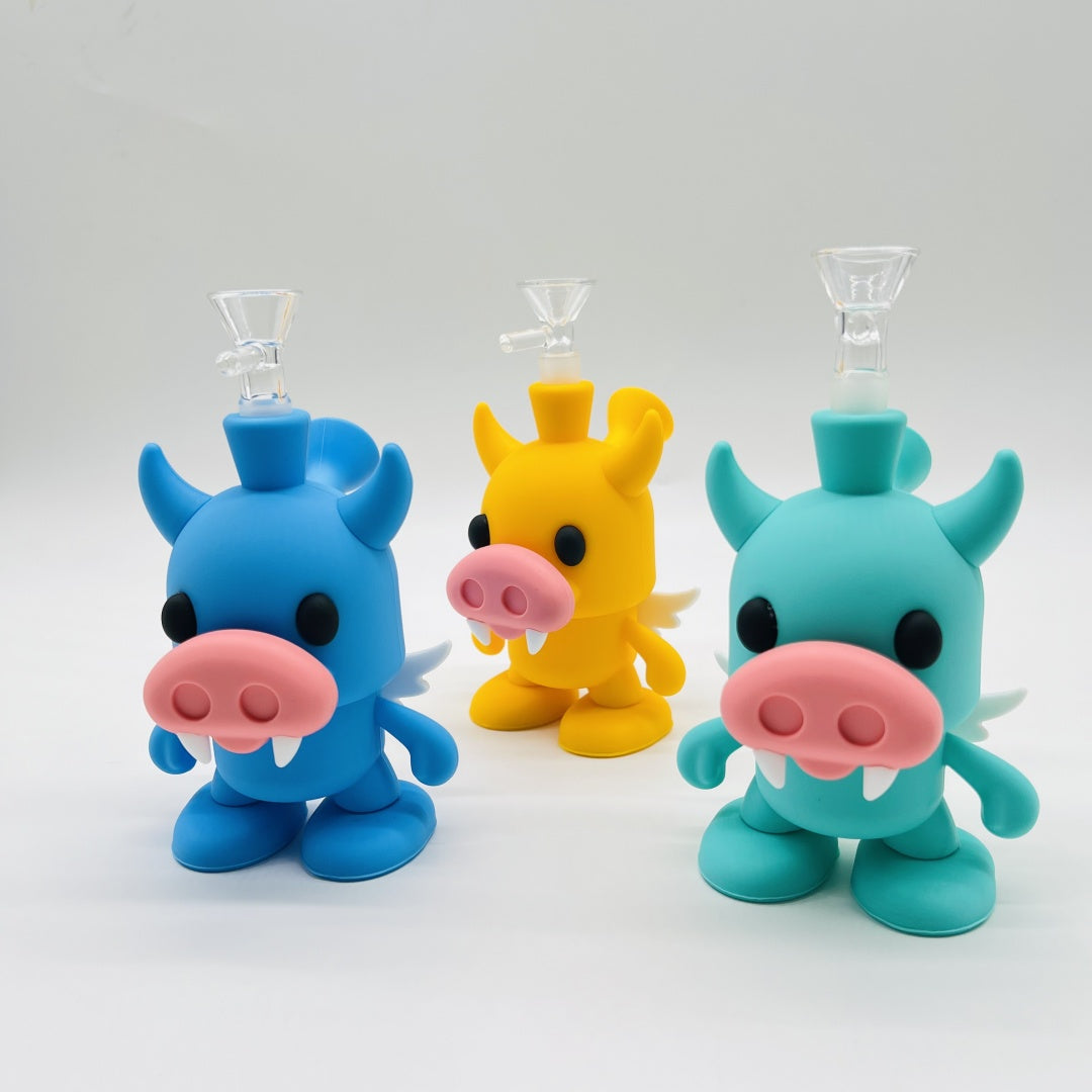 Piggy Angel Silicone Bong
