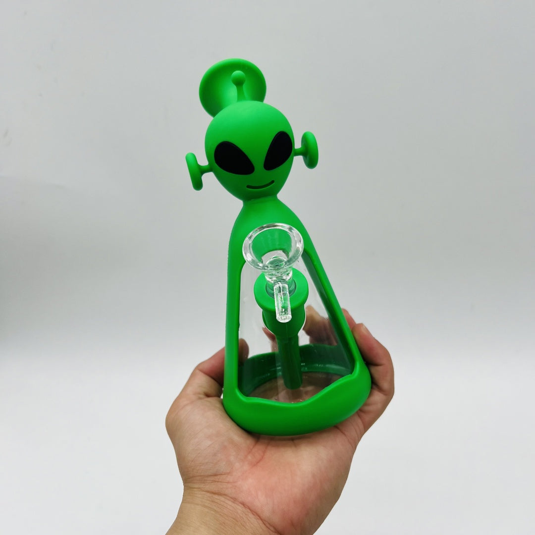 Alien Smoking Silicone Bong