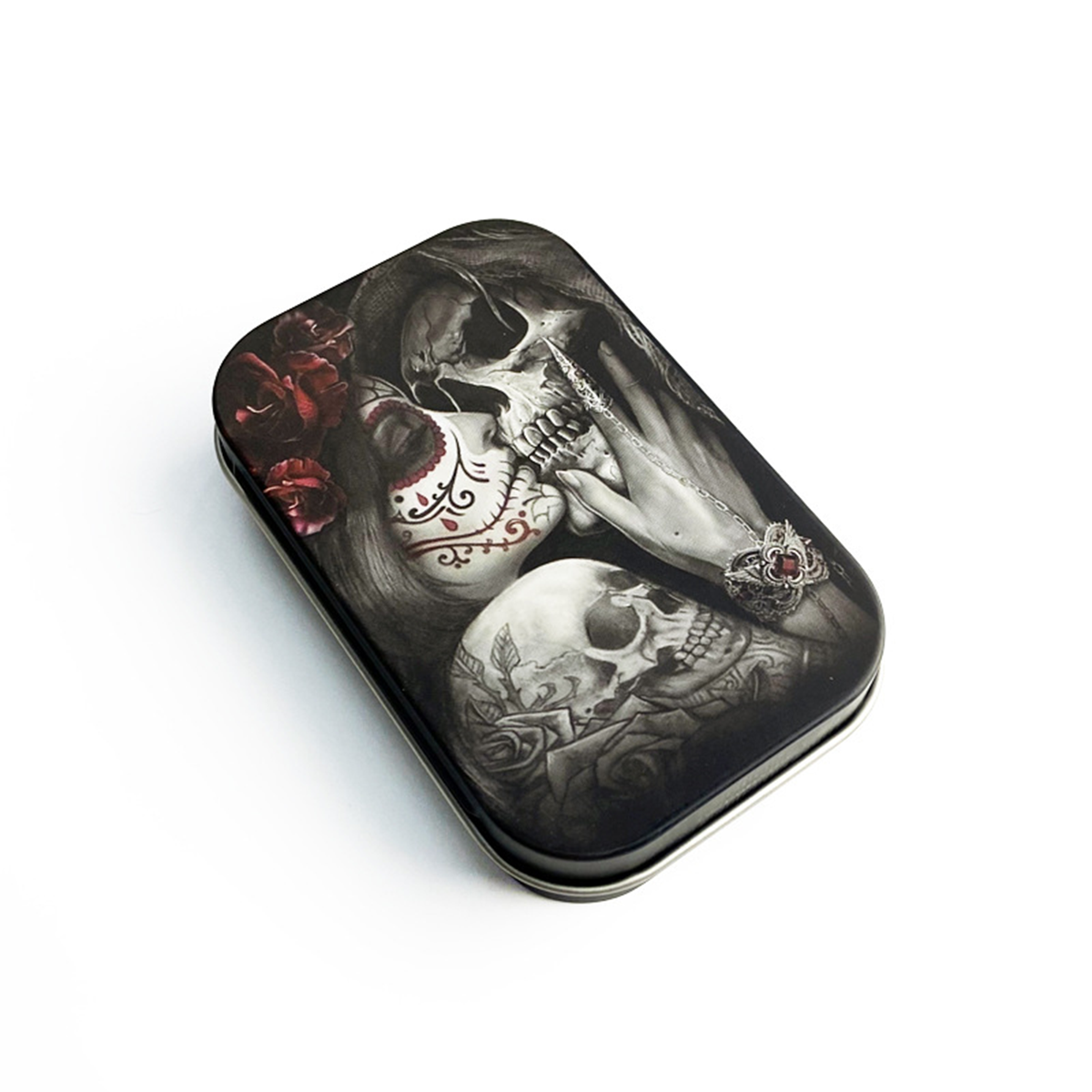 Tinplate Printed Marijuana and Tobacco Storage Case