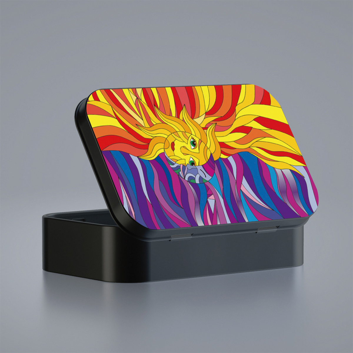 Tinplate Printed Marijuana and Tobacco Storage Case