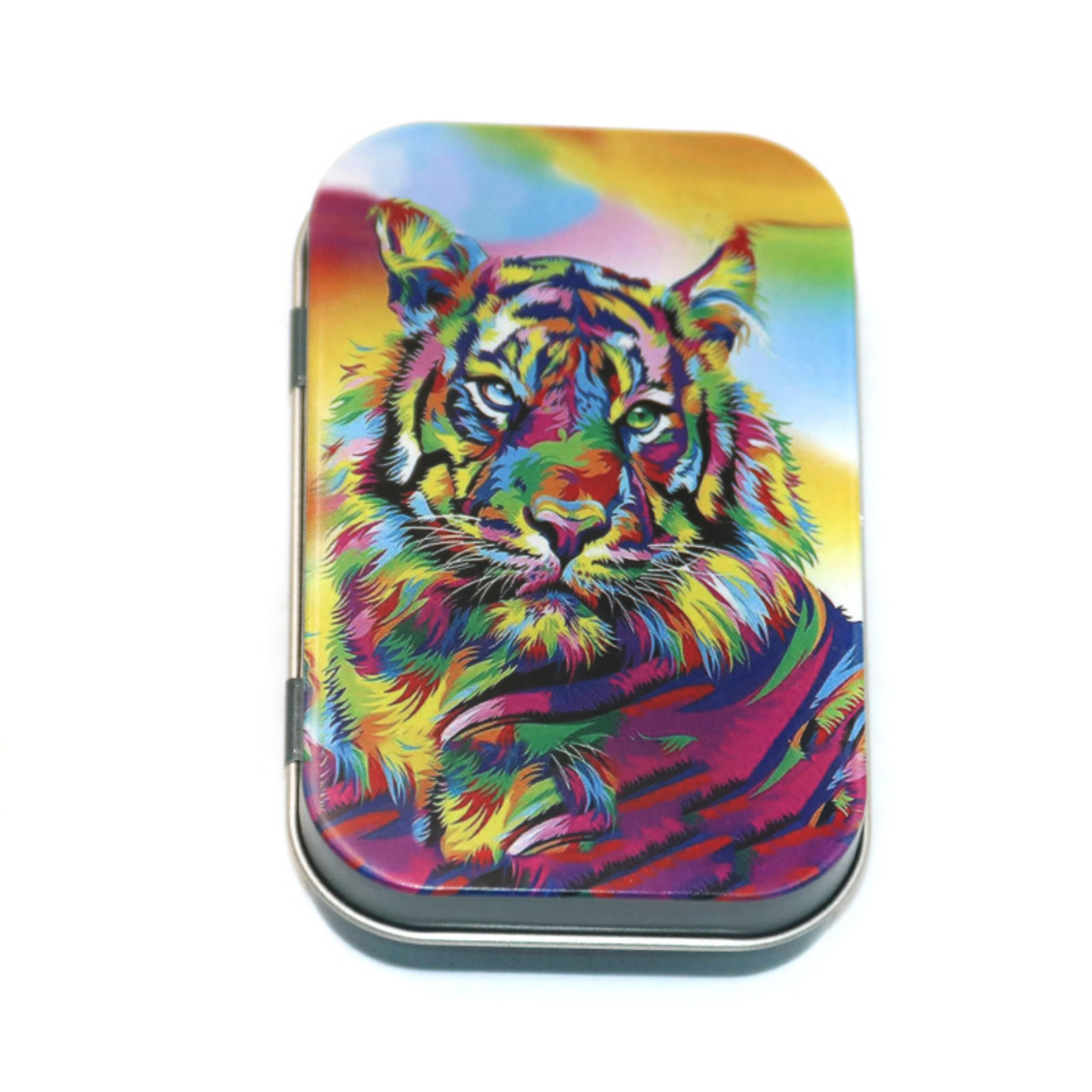 Tinplate Printed Marijuana and Tobacco Storage Case