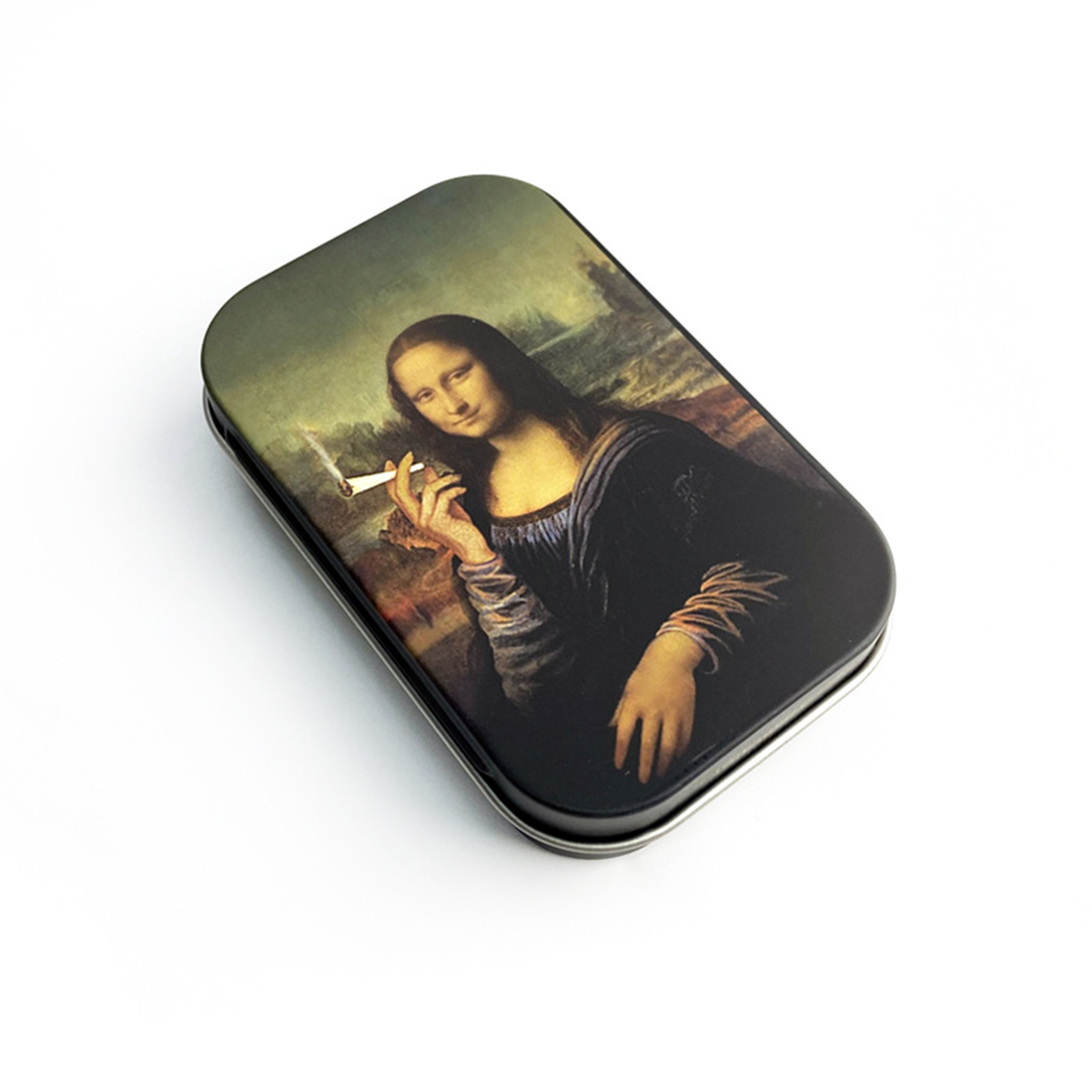 Tinplate Printed Marijuana and Tobacco Storage Case