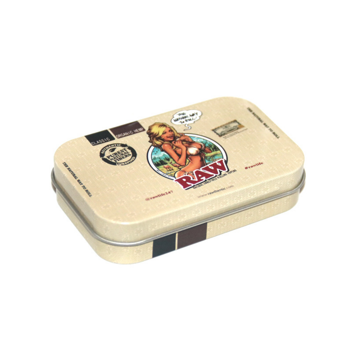 Tinplate Printed Marijuana and Tobacco Storage Case