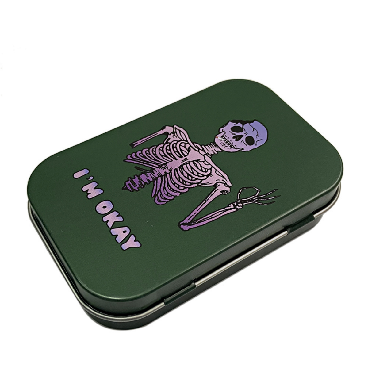 Tinplate Printed Marijuana and Tobacco Storage Case