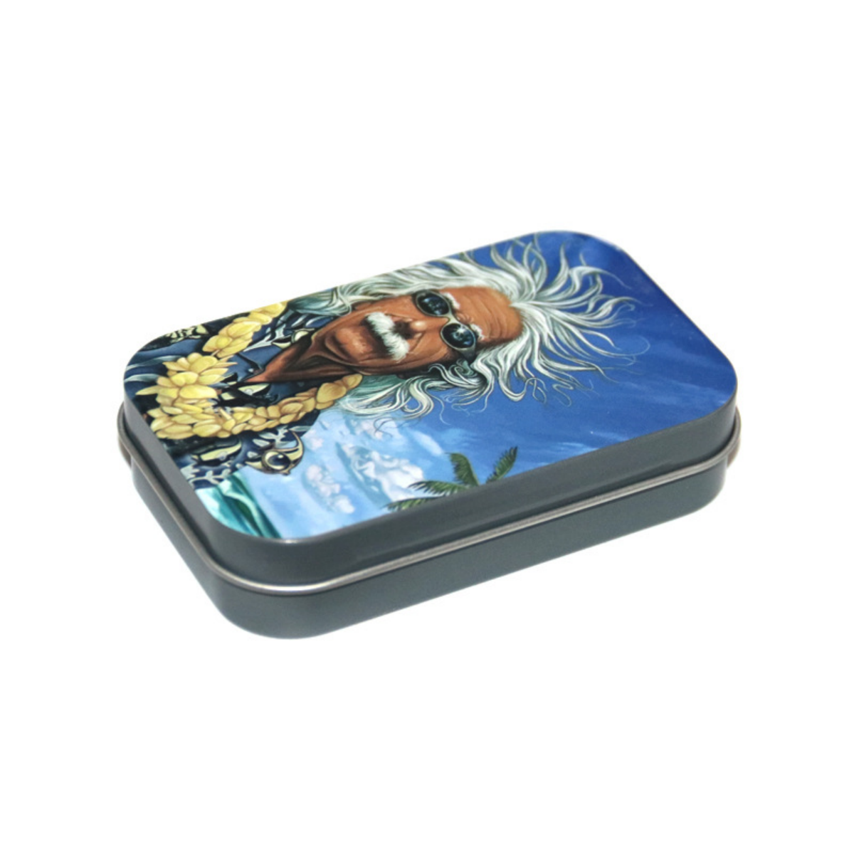 Tinplate Printed Marijuana and Tobacco Storage Case