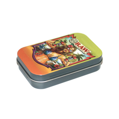 Tinplate Printed Marijuana and Tobacco Storage Case