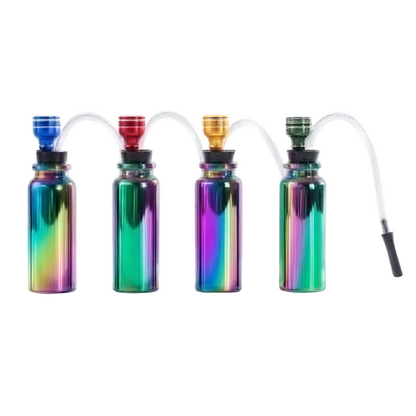 Glass Mini Bong UV Rainbow Waterpipe Portable