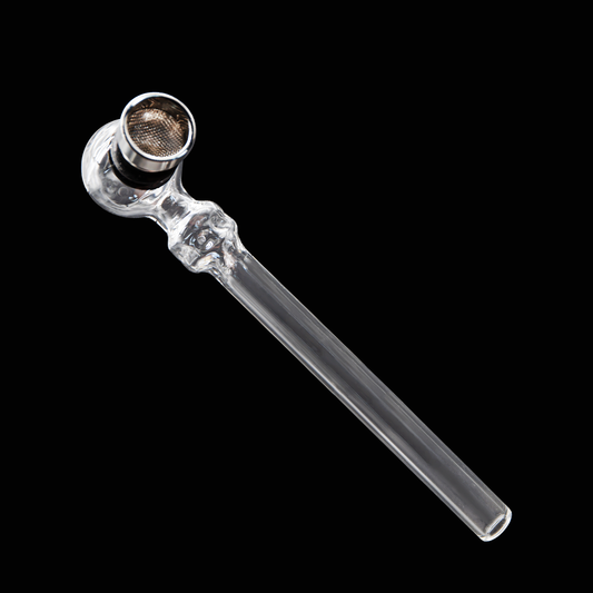 Glass Pipe 13CM Clear Smoking Pipe