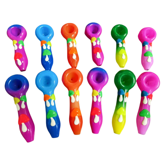Mushroom Glass Hand Pipe