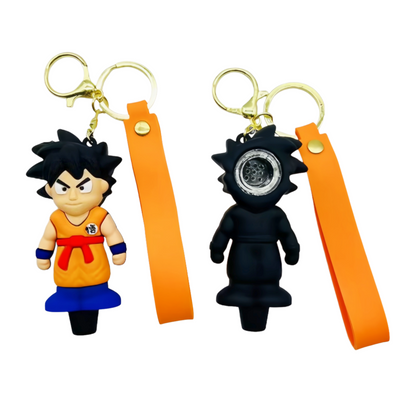 Silicone Keychain With Pipe 2 in 1
