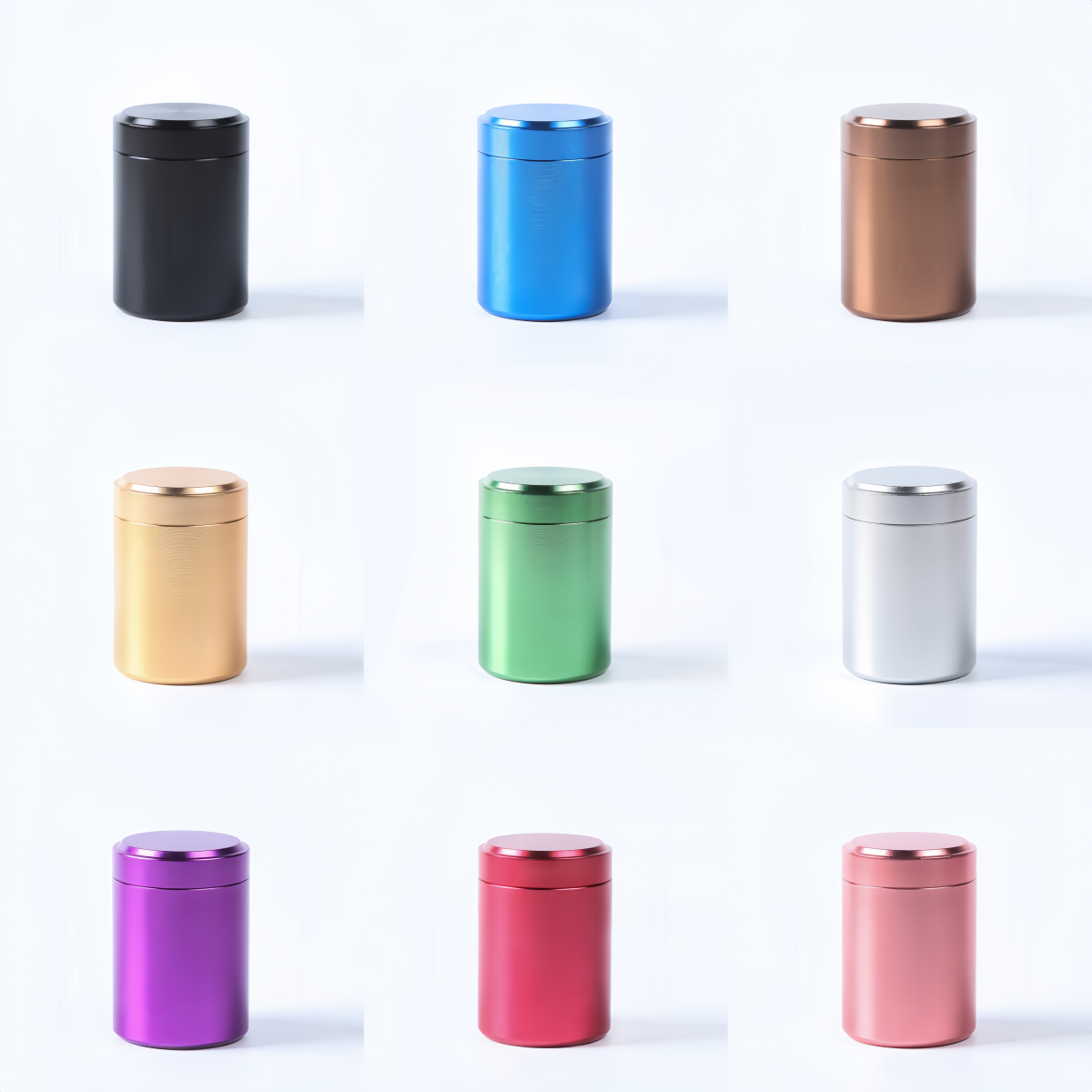 Aluminum Alloy Marijuana and Tobacco Storage Jars