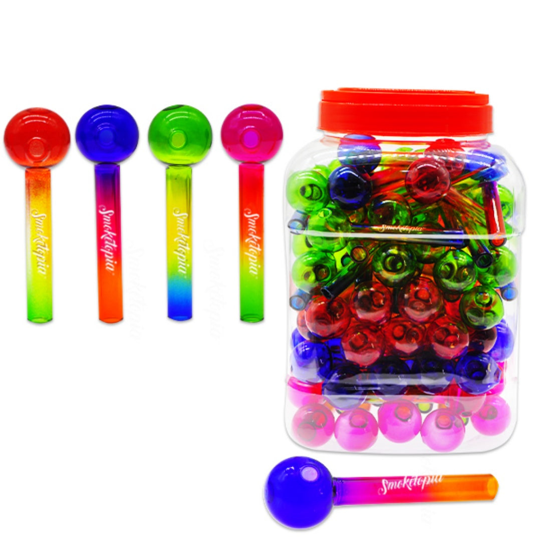 Rainbow 4inch Oil Burner Glass Ball 90CT
