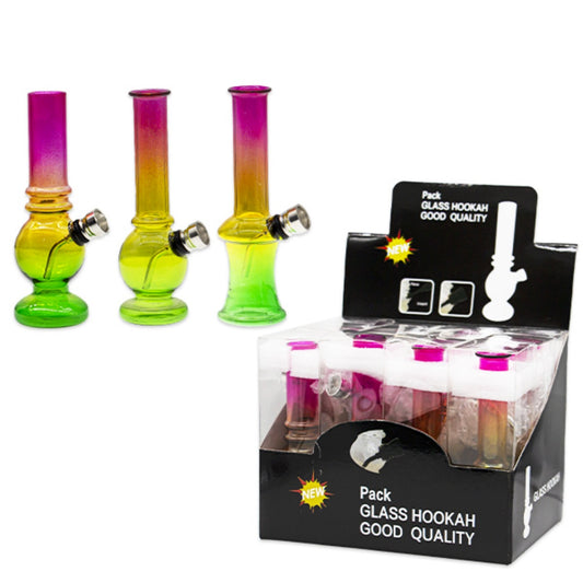 Glass Hookah Tricolor 150MM Smoking Pipe