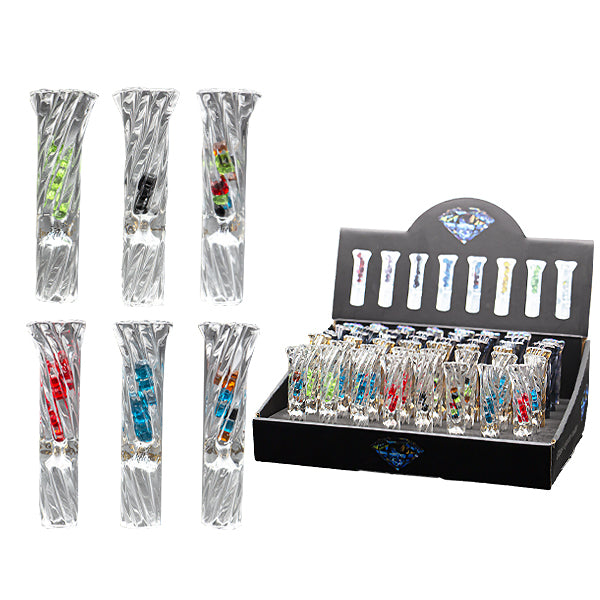 Glass Tips Thread with Diamond