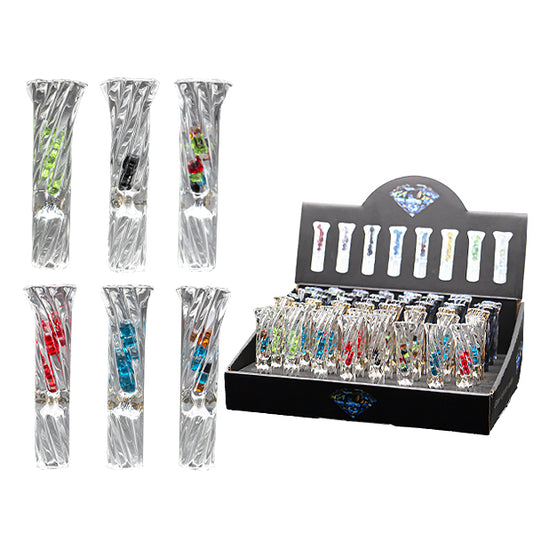 Glass Tips Thread with Diamond