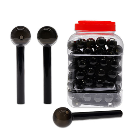6inch Black Oil Burner Glass Ball 60ct