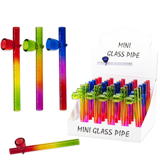 Trumpet Pipe Colorful Glass Smoking Pipe