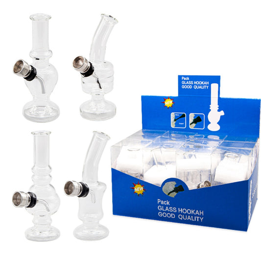 Mini Bong 12cm Clear Glass Bong Water Pipe