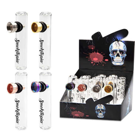 Glass Pipe 9.3CM Smoking Pipe
