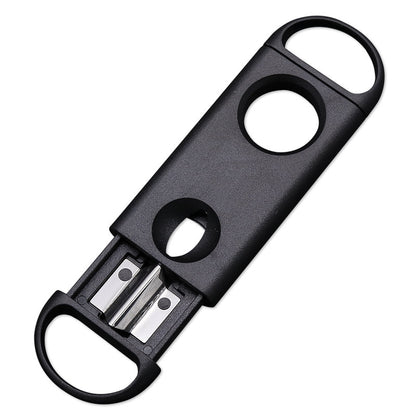 Plastic And Stainless Steel V-Shaped Double-Edged Cigar Cutter