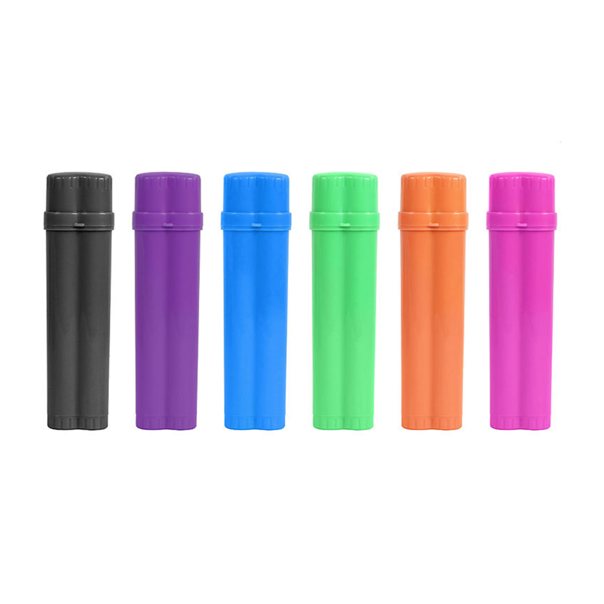 Plastic Flip-Top Pre-Rolled Cone And Lighter Storage Cases