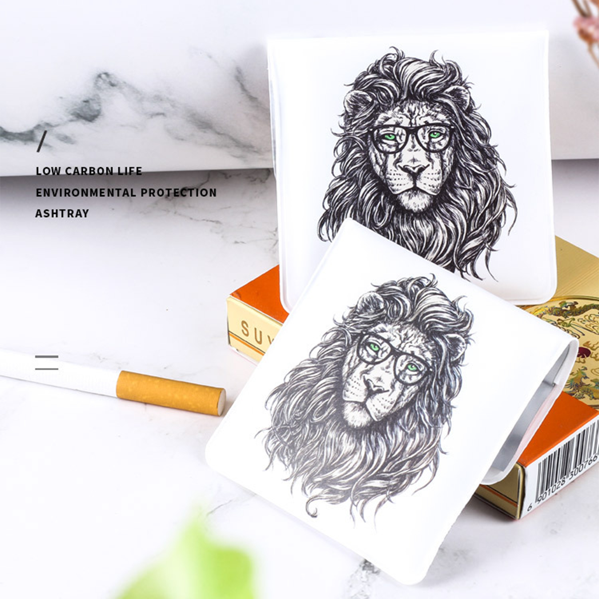 High Temperature Resistant Mini Portable Pocket Ashtray