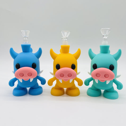 Piggy Angel Silicone Bong