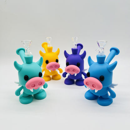 Piggy Angel Silicone Bong