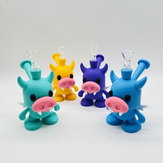 Piggy Angel Silicone Bong