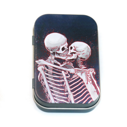 Tinplate Printed Marijuana and Tobacco Storage Case