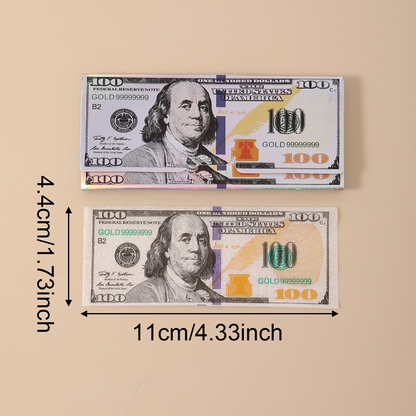 24 Leaves/Booklet 24 Booklets/Case Laser US Dollars Rolling Papers Without Filter Tips